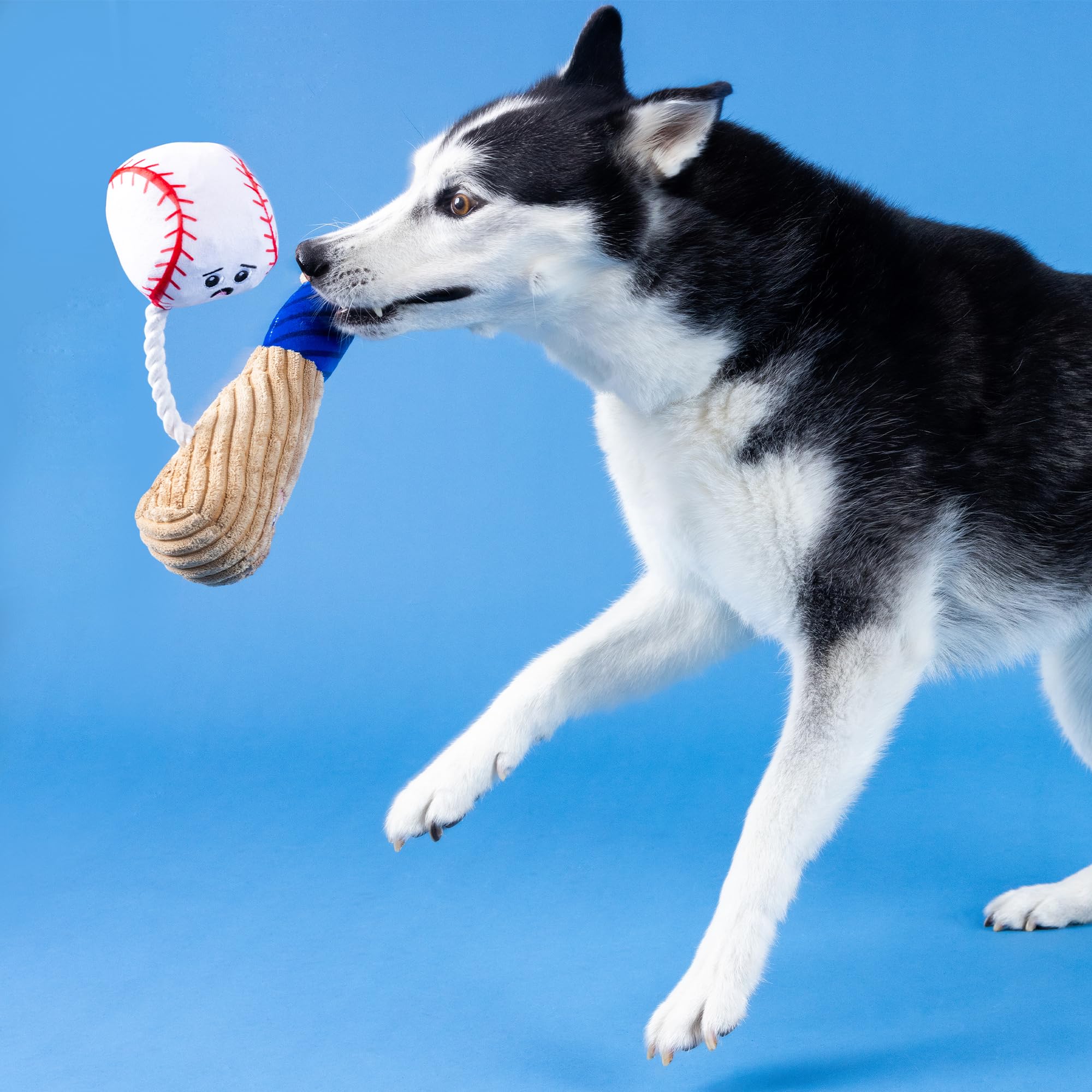 Fringe Studio jouet chien : sifflets dans balle pour amusement sonore.