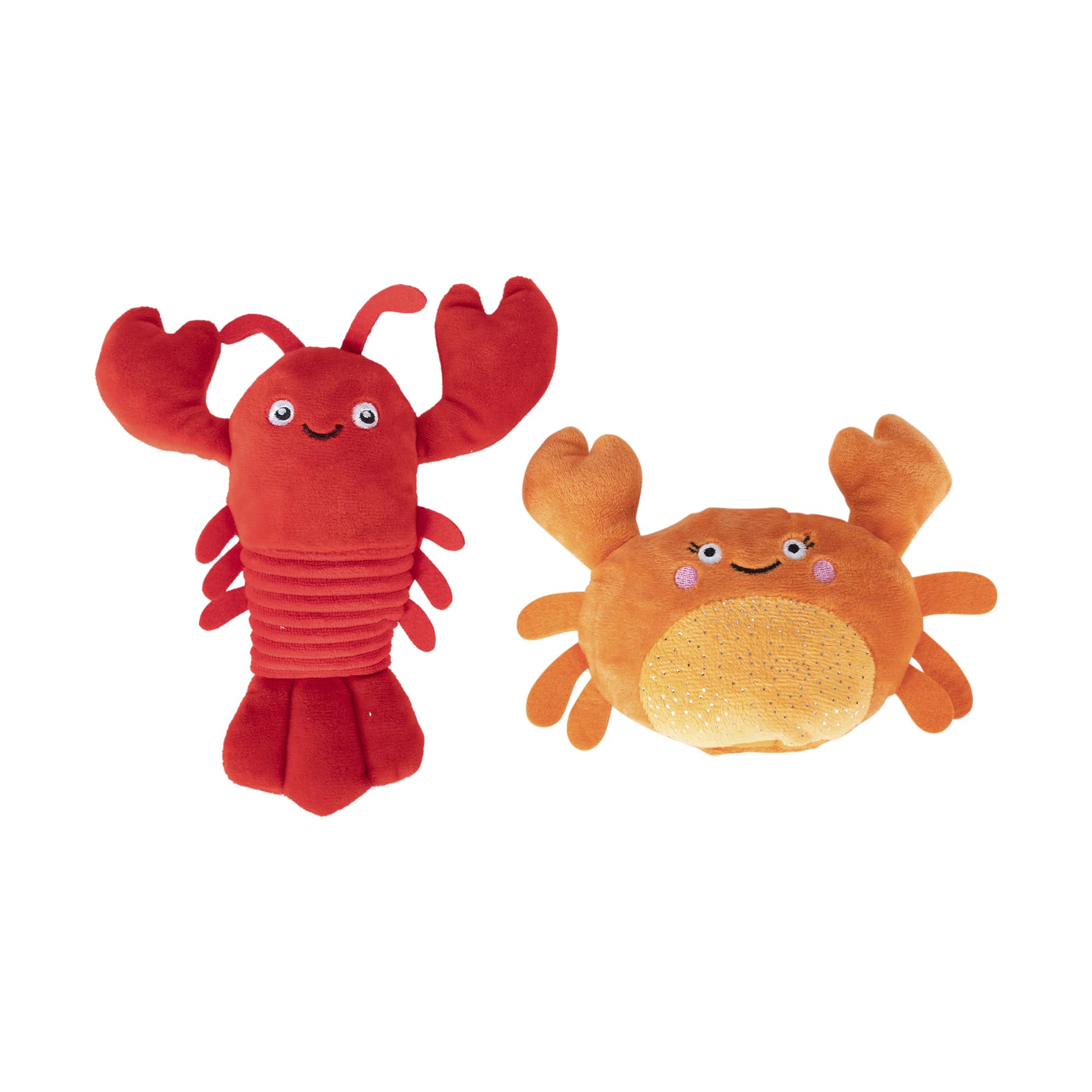 Fringe Studio: Doudou crabe moelleux avec sifflet pour jeux interactifs.
