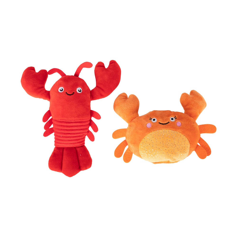 Fringe Studio: Doudou crabe moelleux avec sifflet pour jeux interactifs.