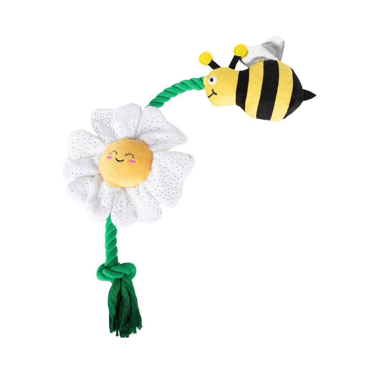 Jouet Fringe Pollen pour chien, vue d’ensemble pour jeu interactif et câlin