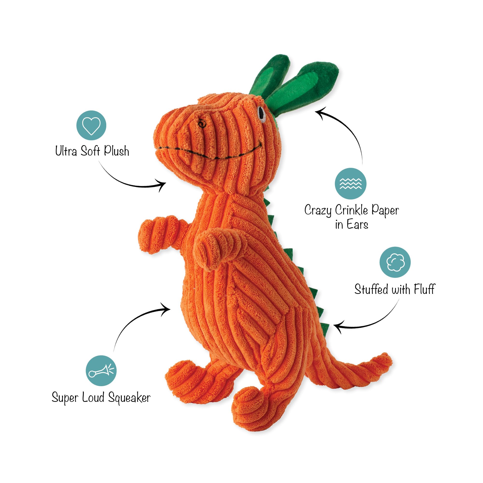 Peluche Fringe Studio Carotte 'Bout You, sifflement puissant pour l’excitation.