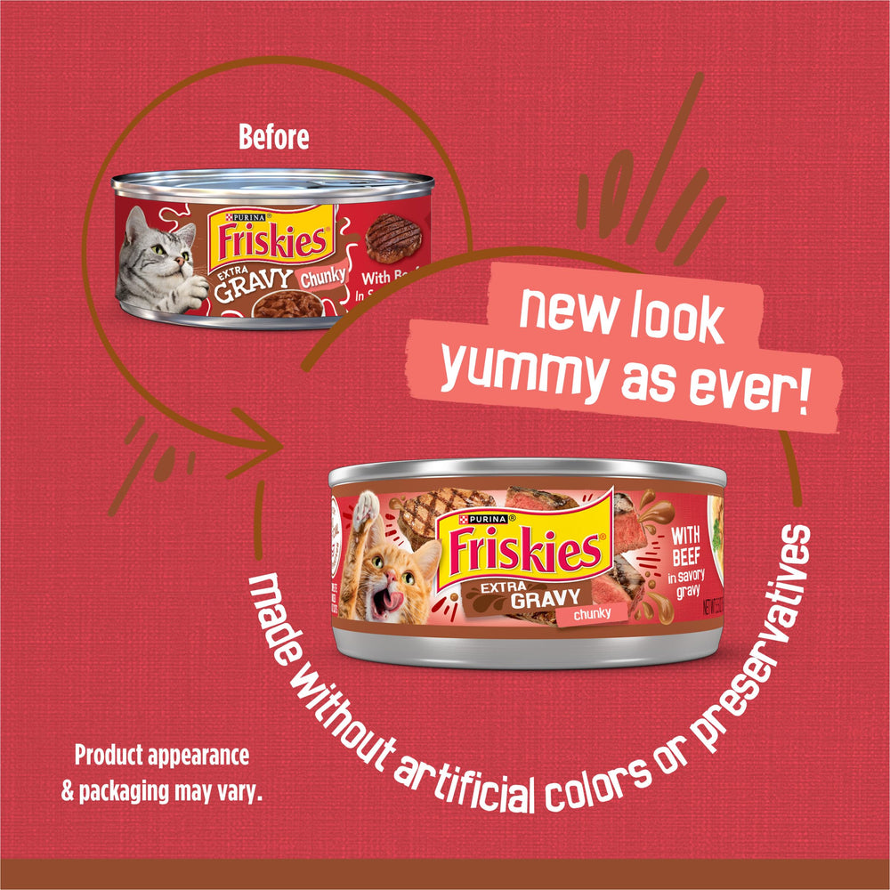 Friskies boeuf morceaux tendres : texture humide et agréable.