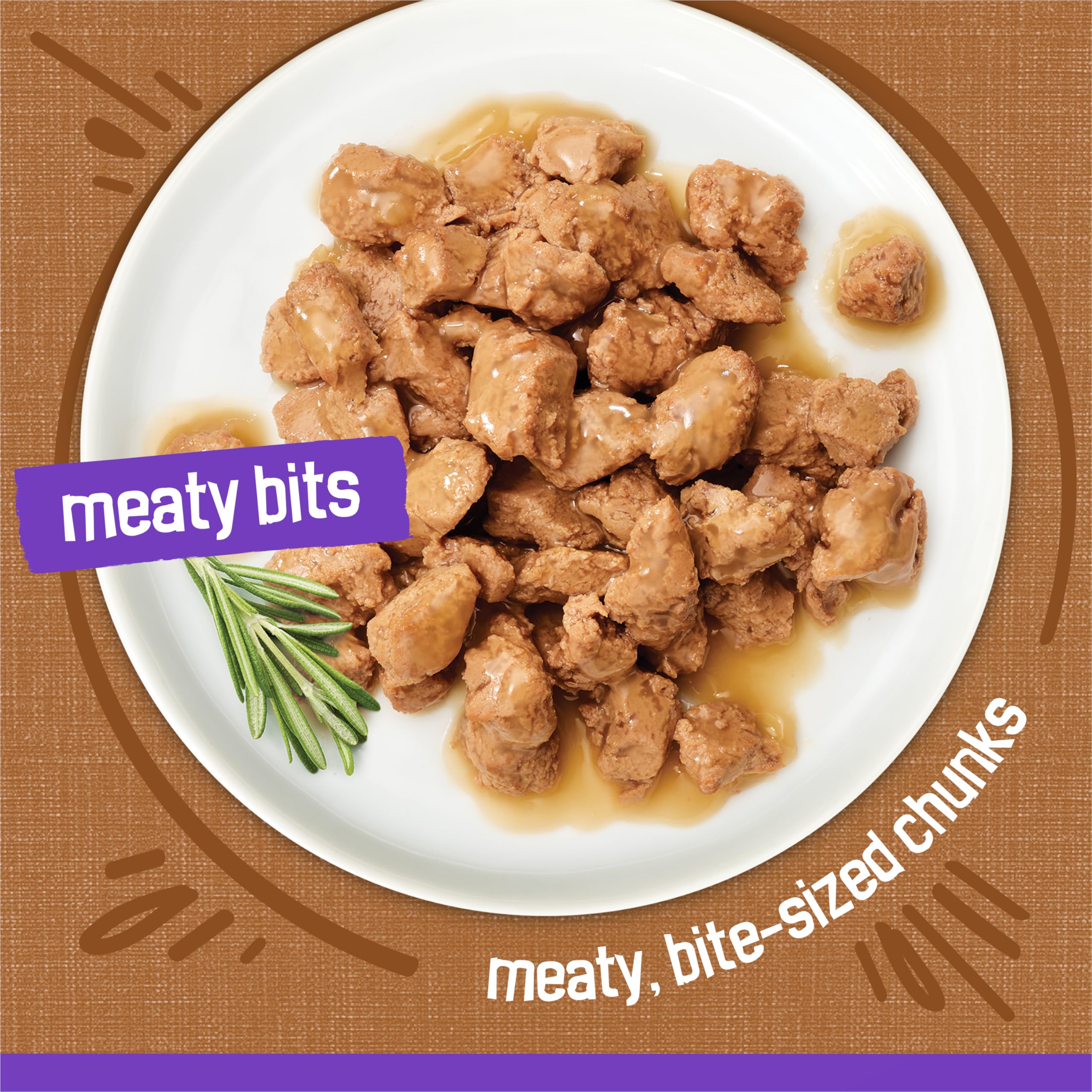 Boîte Friskies pour chat de 5,5 onces avec poulet et sauce.