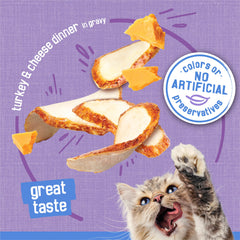 Boîtes recyclables Friskies Shreds, repas humide pour chat, option durable.
