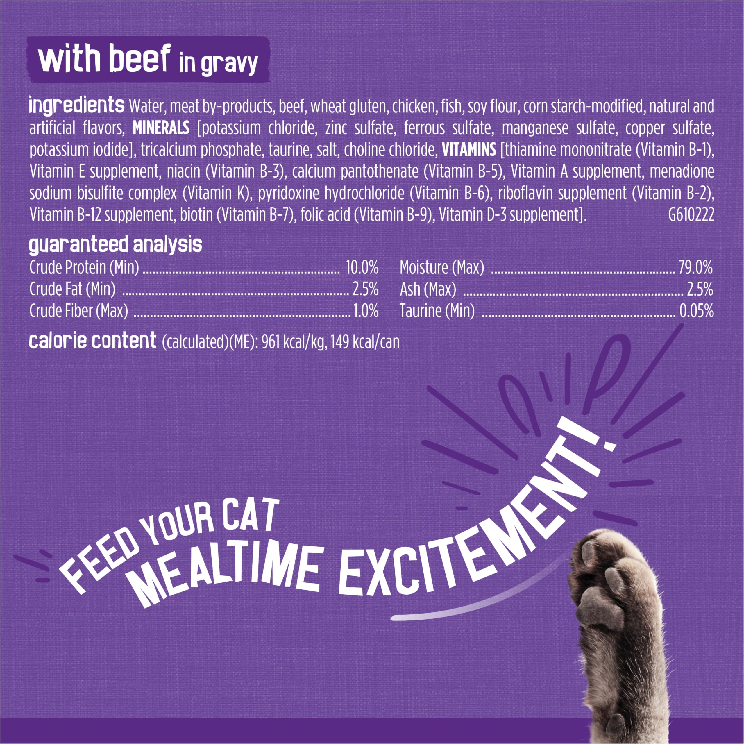 Variété de bouchées tendres Friskies Gravy, texture agréable pour mâcher.