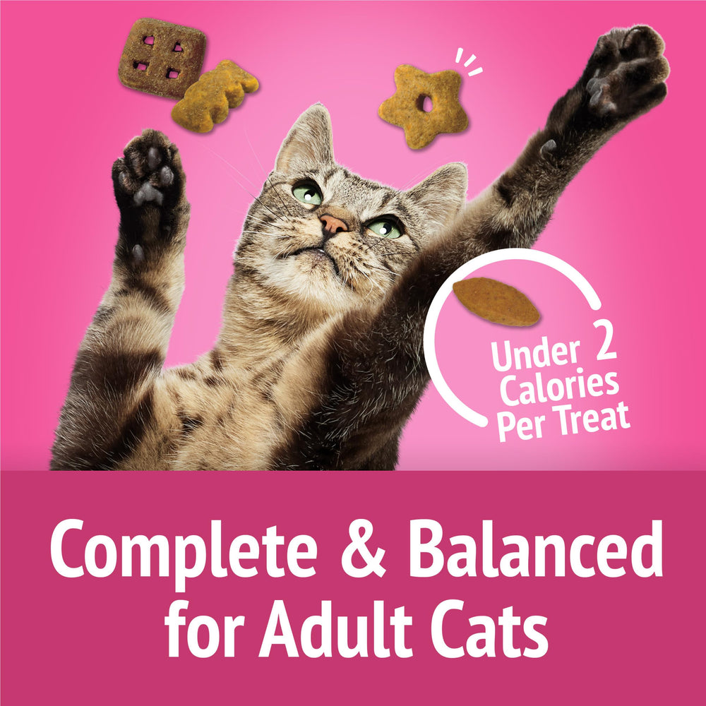 Friskies California Crunch: friandises pour chats adultes, nutrition complète et équilibrée.