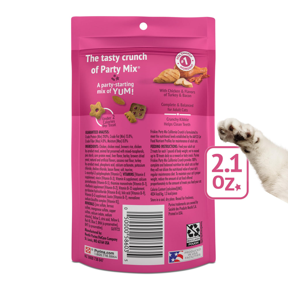 Friskies California Crunch: fabrication dans des installations américaines, qualité garantie.