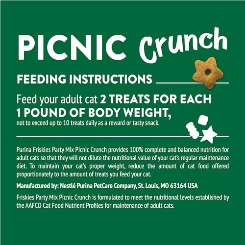 Purina Friskies Party Mix Picnic Crunch goût appétissant attirant l’attention du chat.