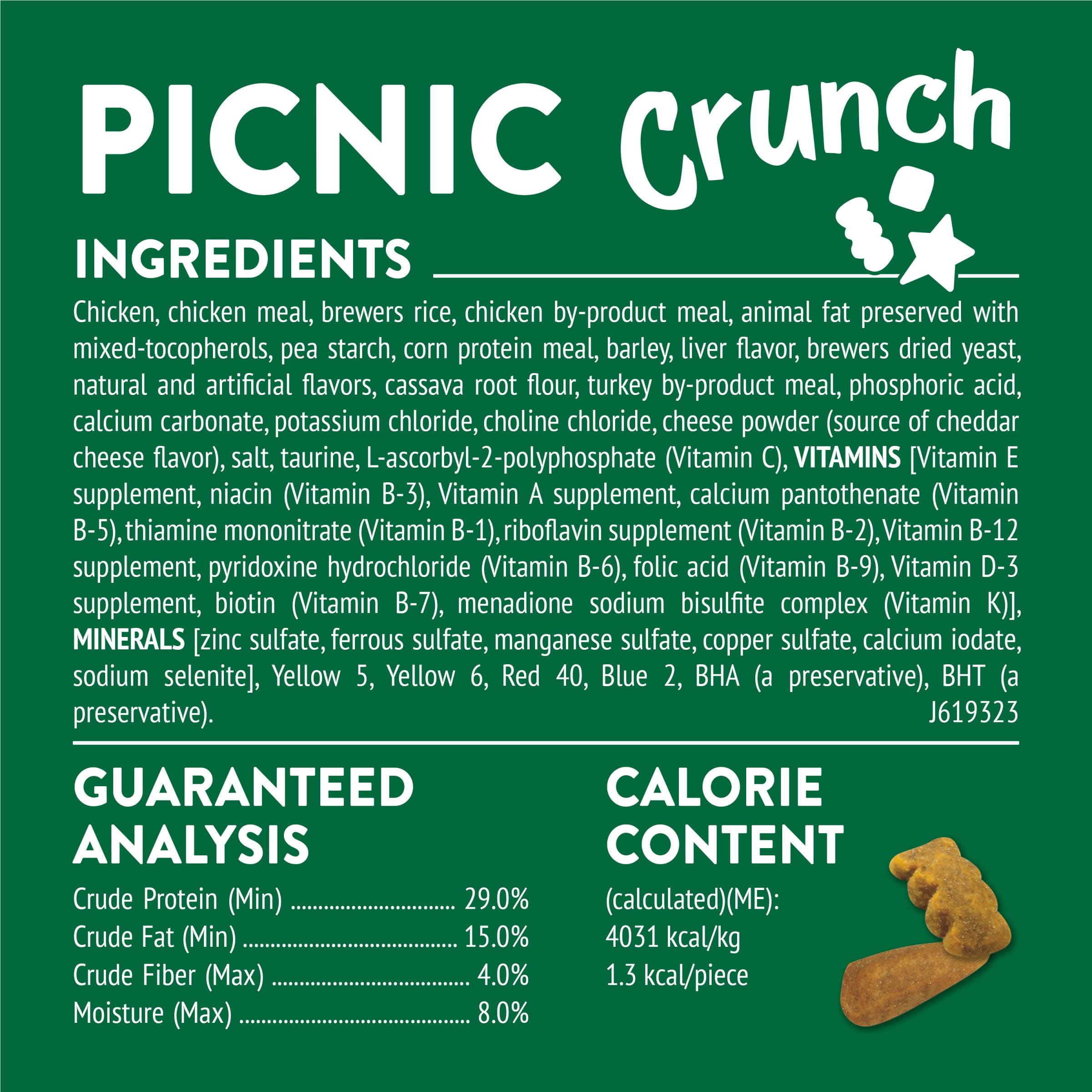 Purina Friskies Party Mix Picnic Crunch fabriqué dans des installations Purina aux États-Unis.
