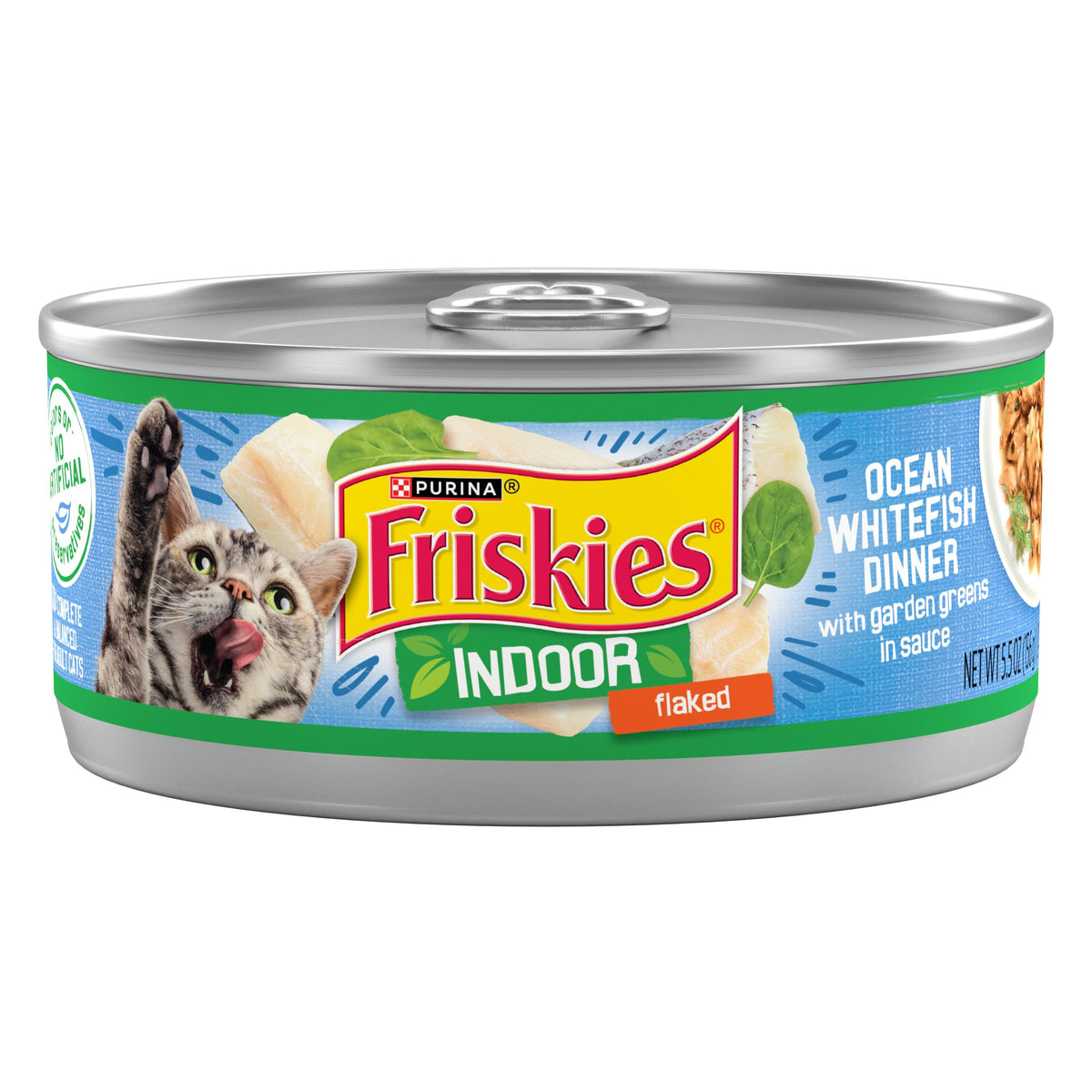 Friskies Chat Poisson blanc de l'océan, protéines de haute qualité pour les muscles.