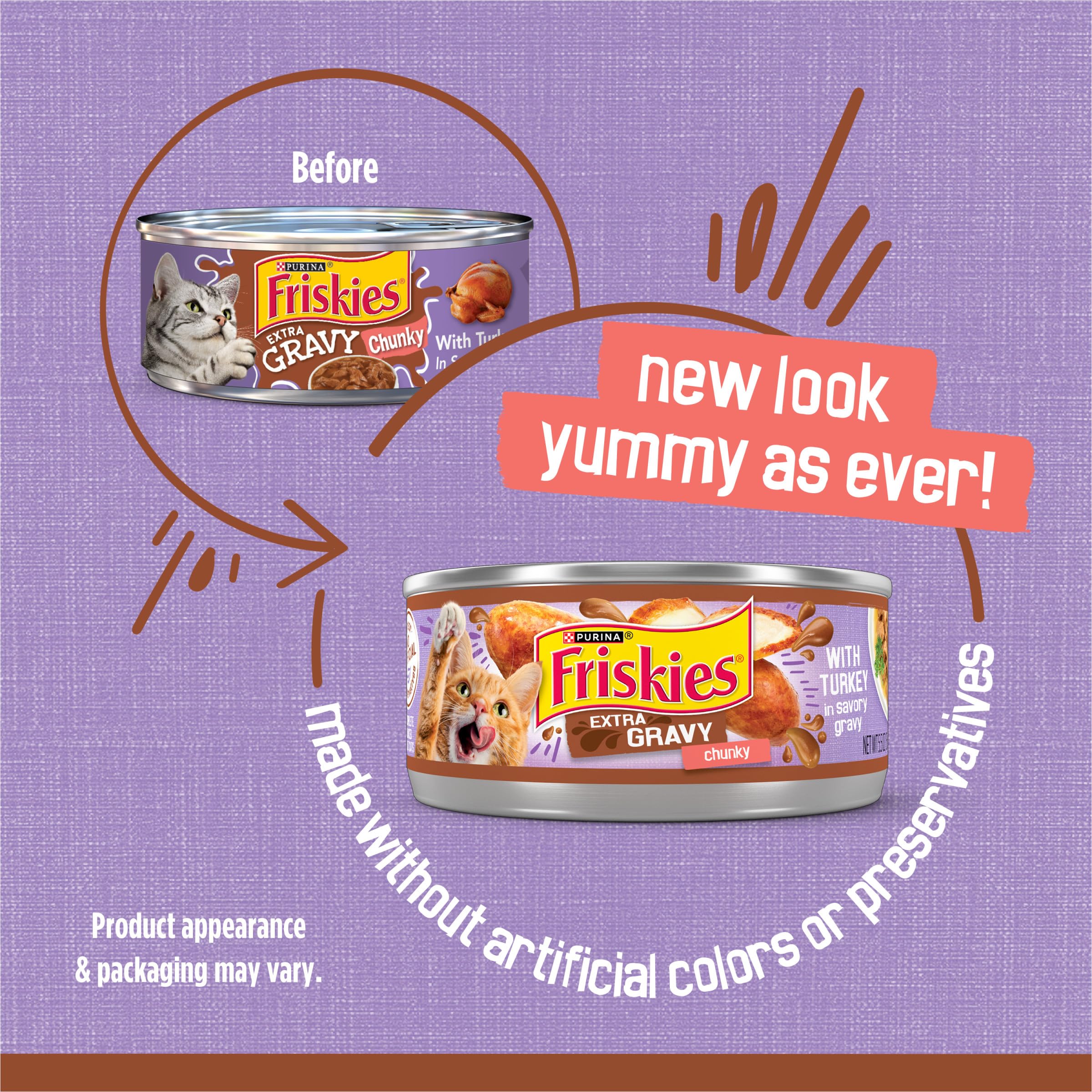 Friskies dinde, morceaux tendres dans sauce douce, plaisir à chaque repas.