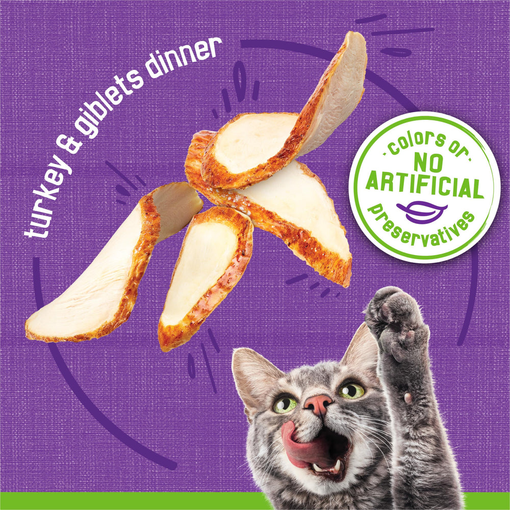 Friskies emballage boîtes recyclables pour une alimentation durable.