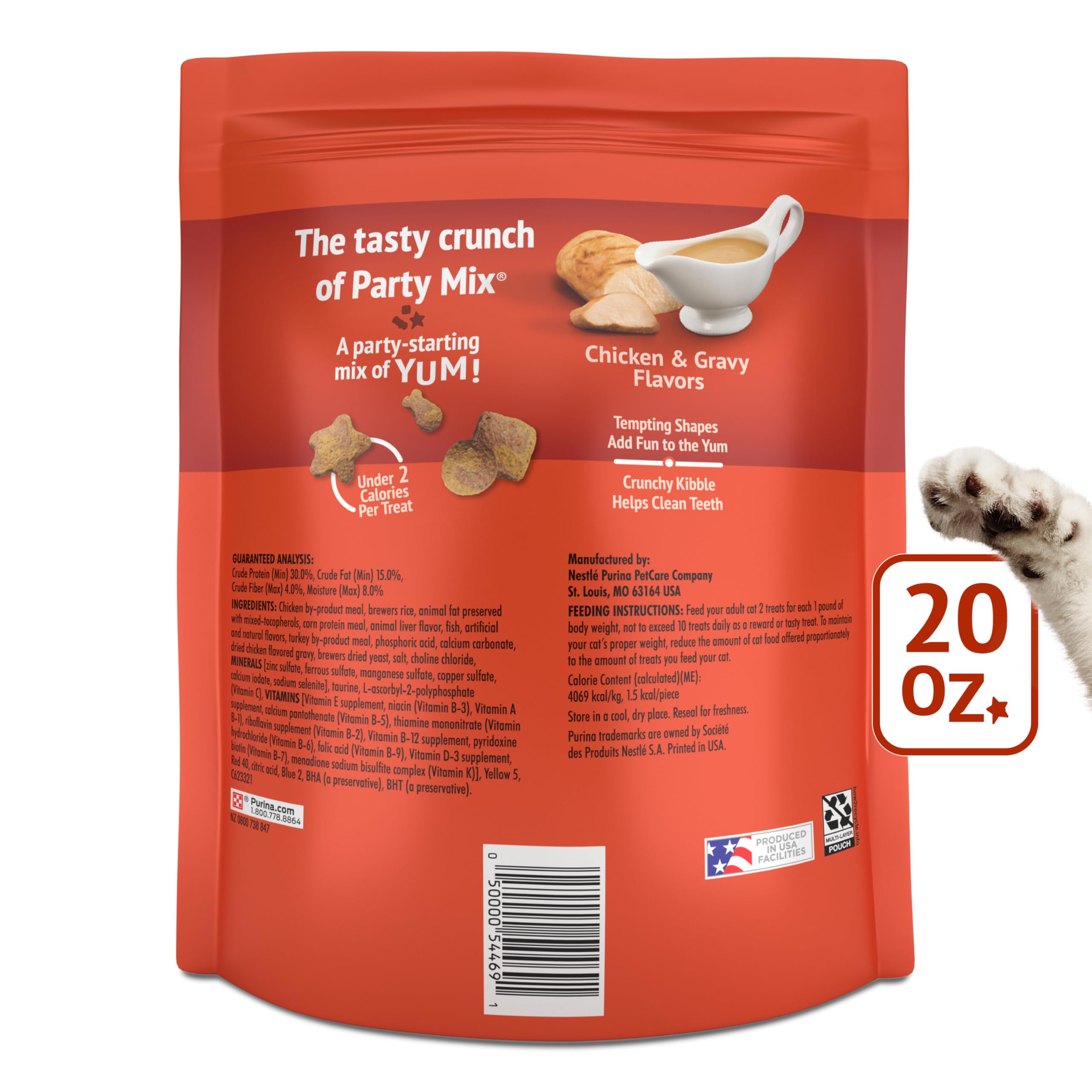 Friskies Party Mix formes ludiques qui stimulent l’intérêt du chat.
