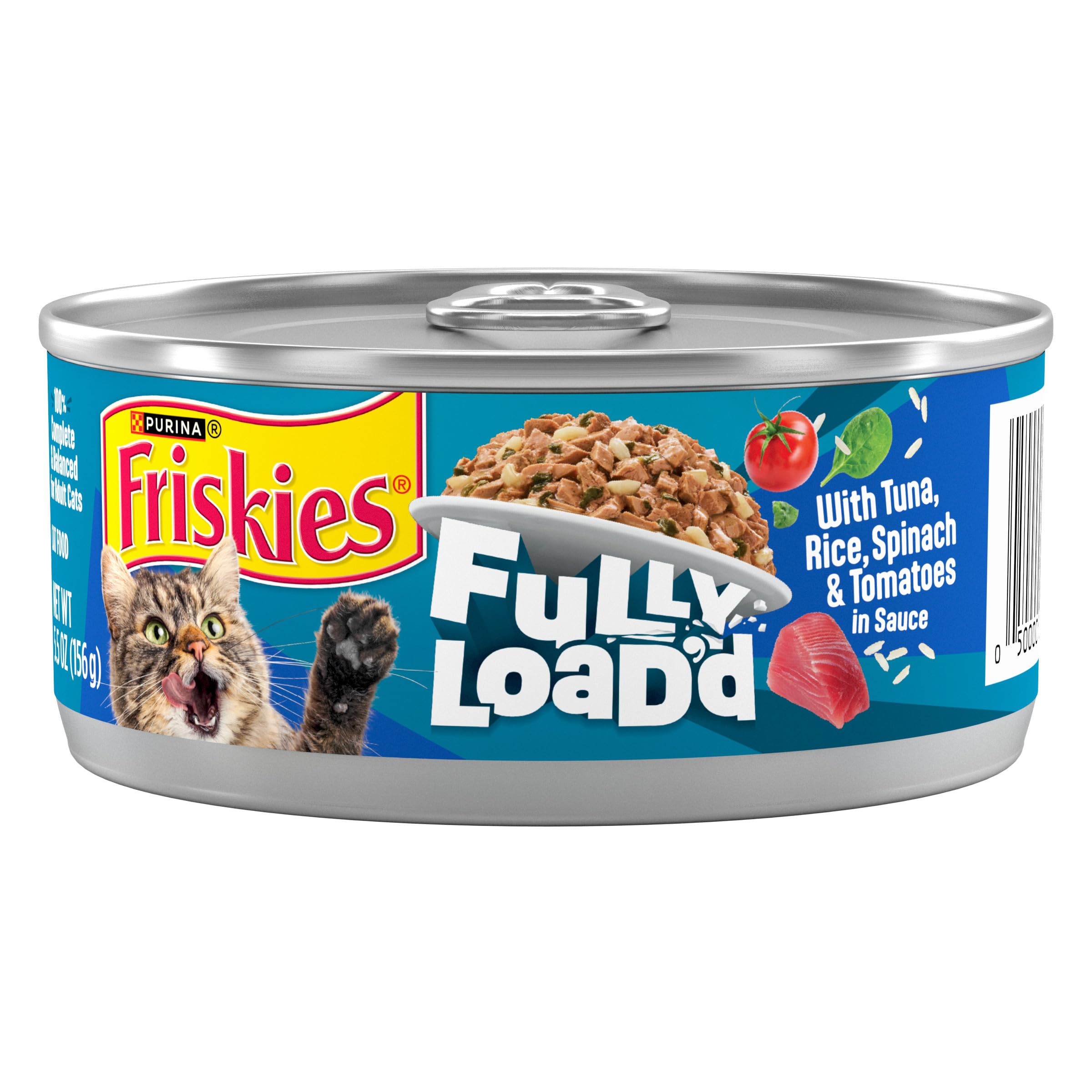 Friskies Fully Load’d: boîte ouverte, arôme qui attire le chat.