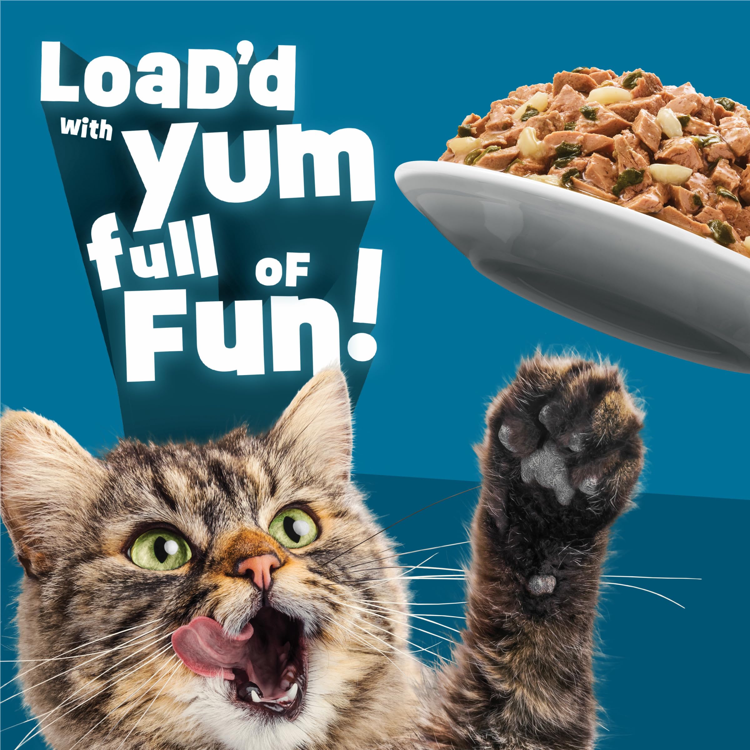 Friskies Fully Load’d: texture généreuse qui excite l appétit.
