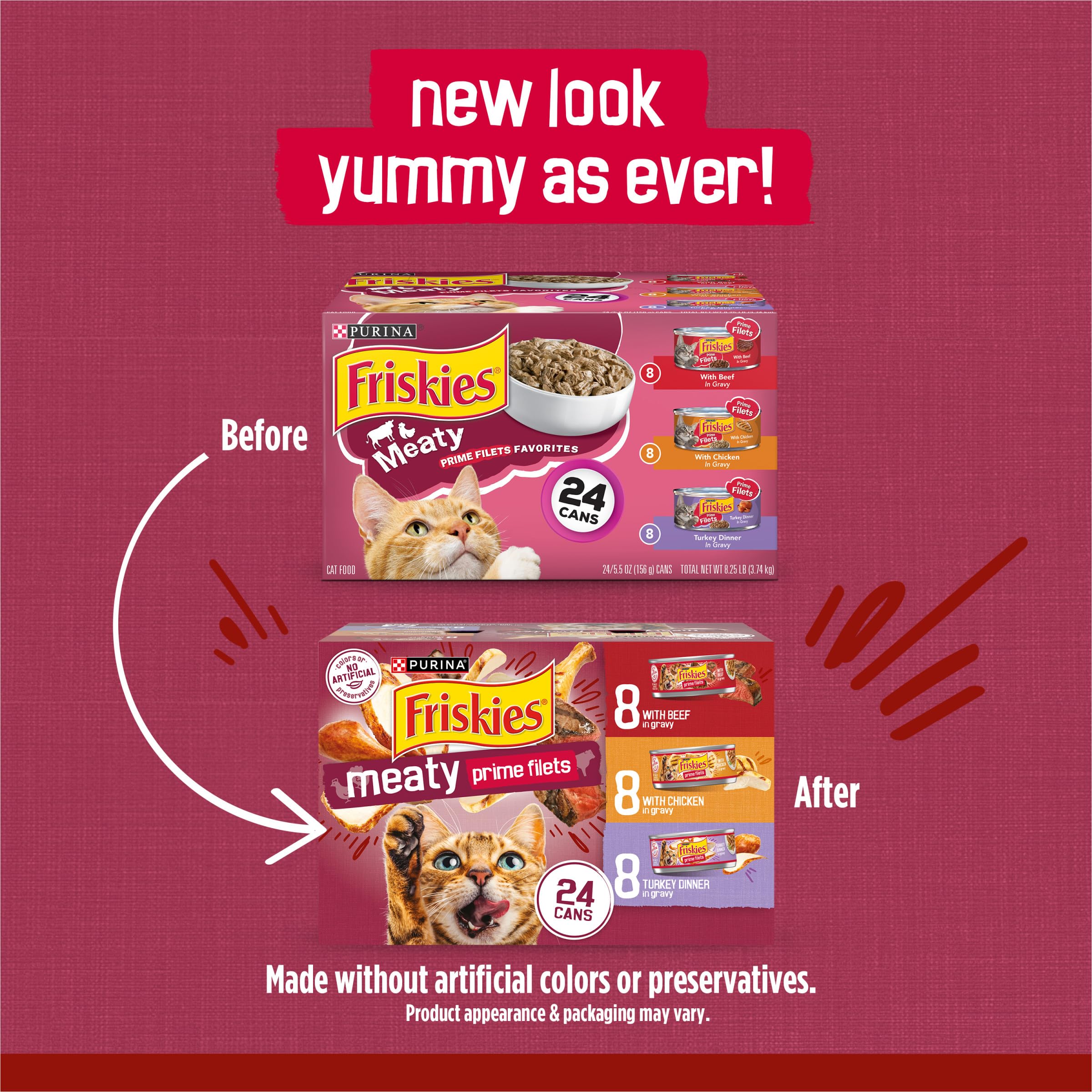 Friskies Gravy boeuf, texture tendre et goût riche pour chats exigeants.