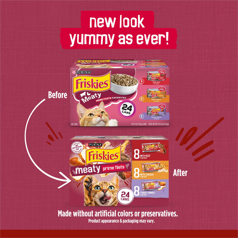 Friskies Gravy boeuf, texture tendre et goût riche pour chats exigeants.