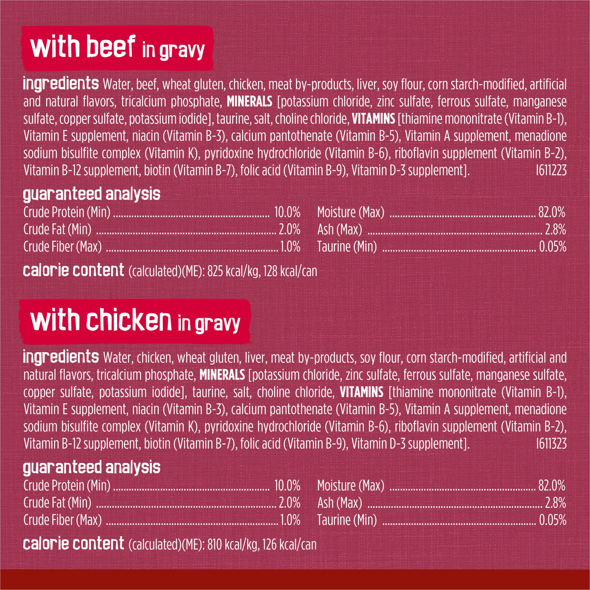 Friskies Gravy nutrition complète et équilibrée pour les chats adultes.