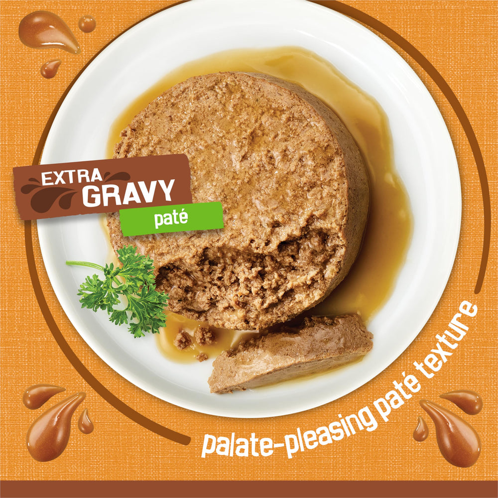 Friskies Gravy Pate au poulet – arôme appétissant ravit les félins.