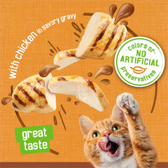 Friskies Gravy Pate – servi en bol, pratique et facile à partager.