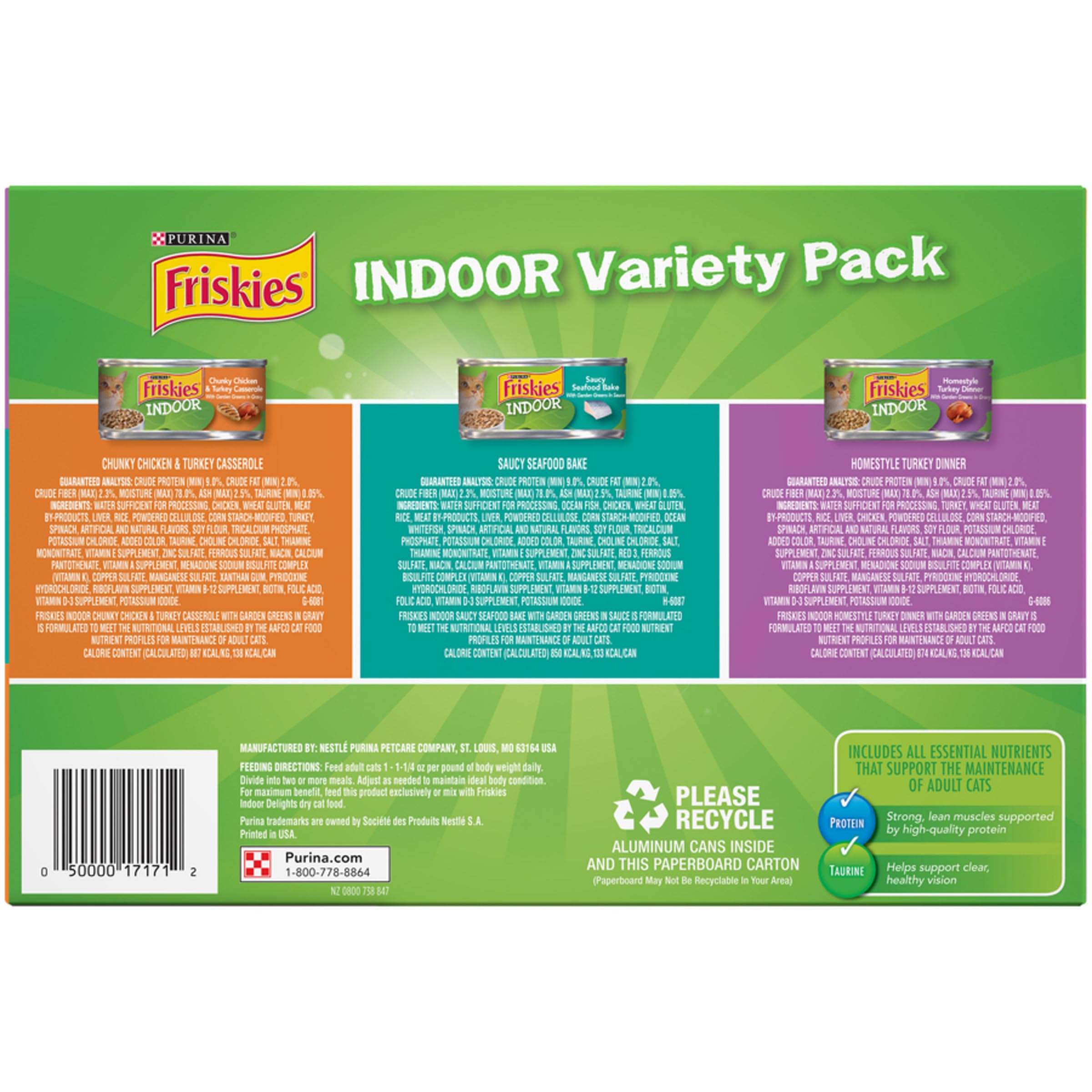 Purina Friskies Indoor composition-ingredients-reels, ingrédients réels pour goût authentique.