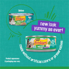 Friskies Indoor Morceaux-Tendres Poisson-En-Sauce, texture agréable pour mâcher.