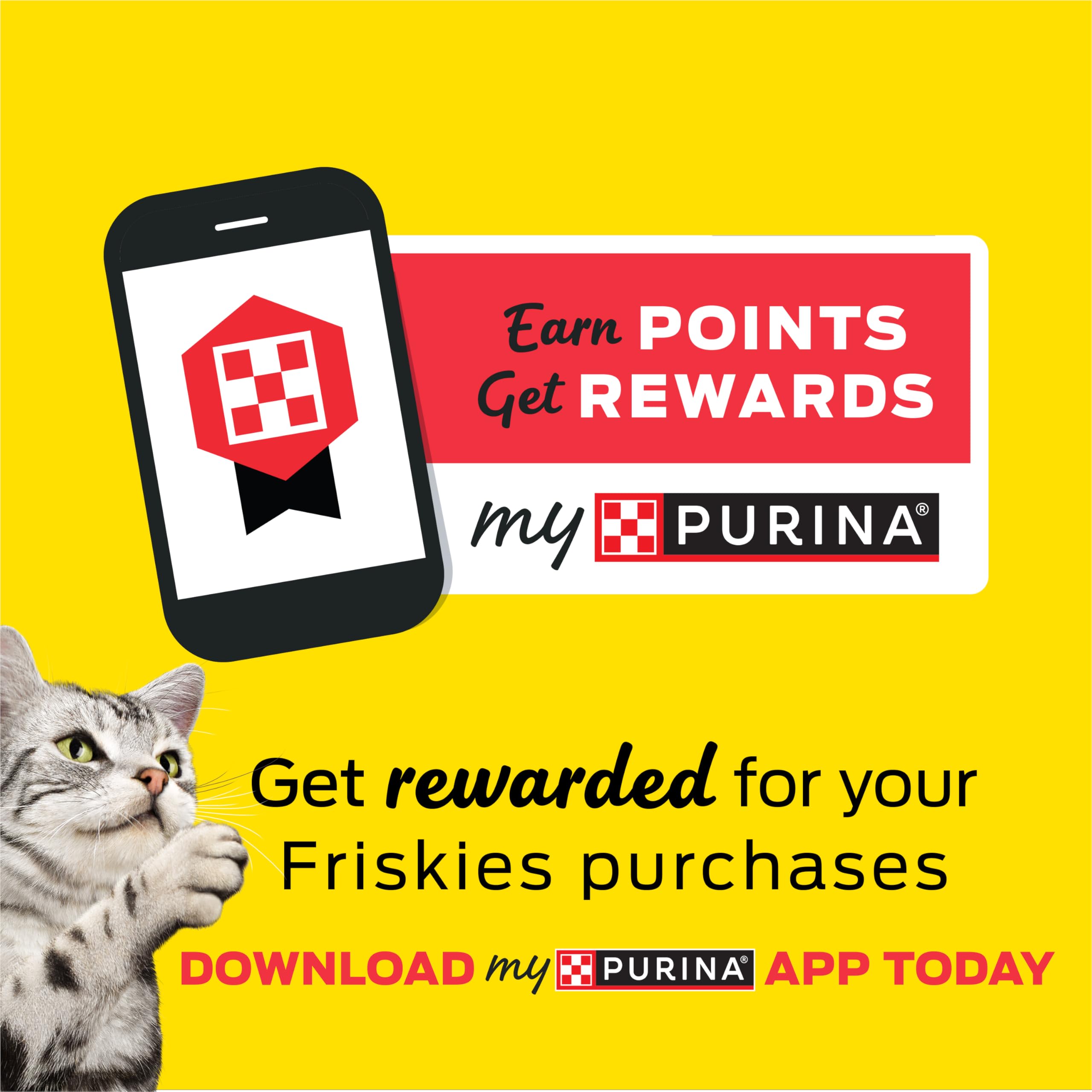 Friskies Shreds: ingrédients principaux poulet et saumon.
