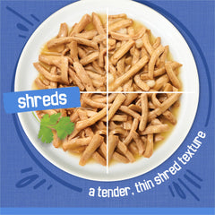 Lamelles de bœuf Friskies dans une texture tendre.