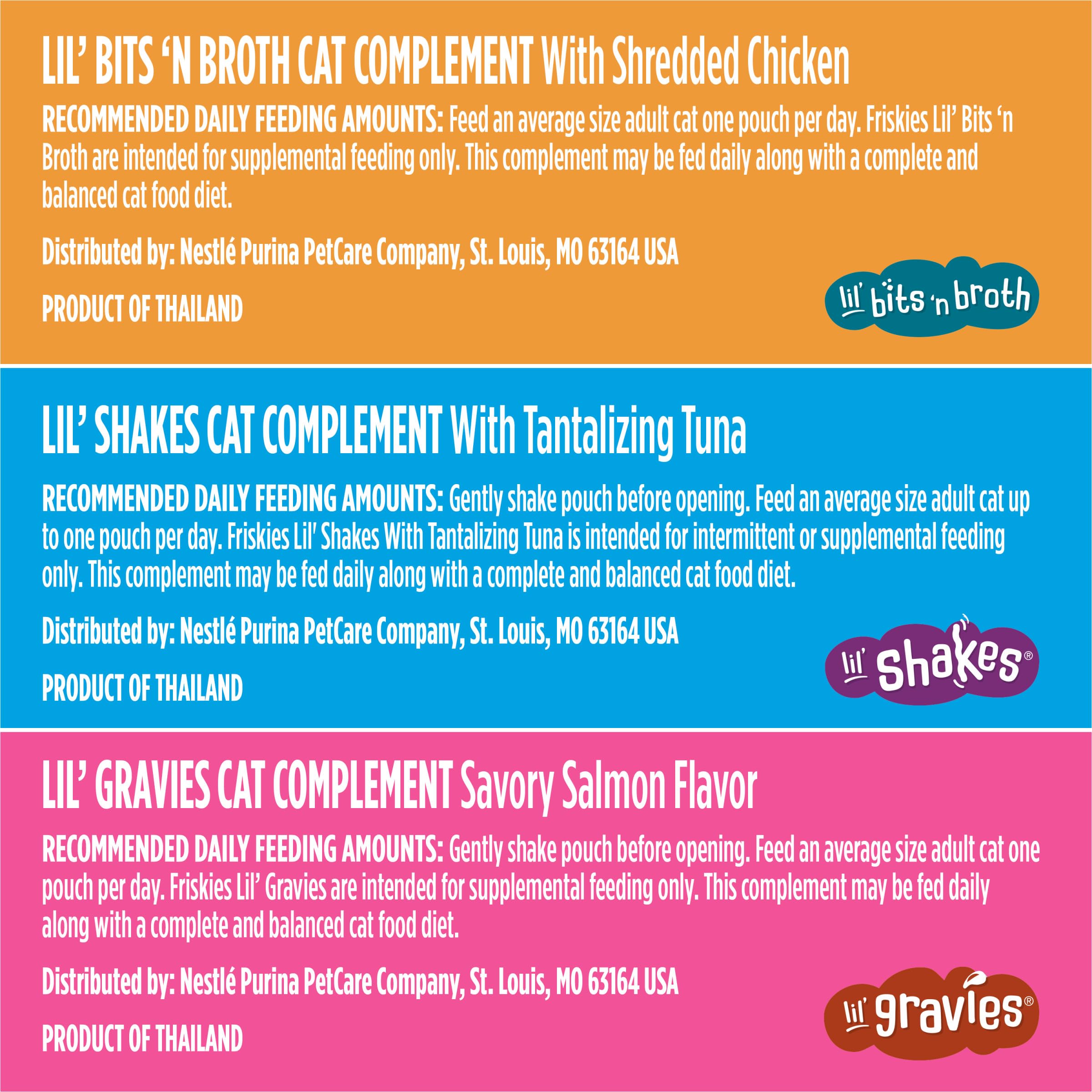 Friskies Lil' Gravies poulet, topping appétissant et hydratant.