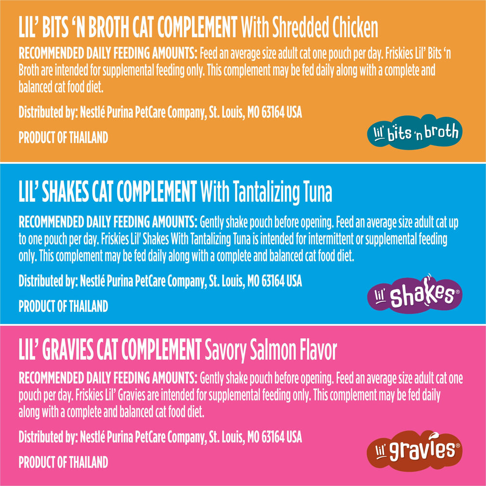 Friskies Lil' Gravies poulet, topping appétissant et hydratant.