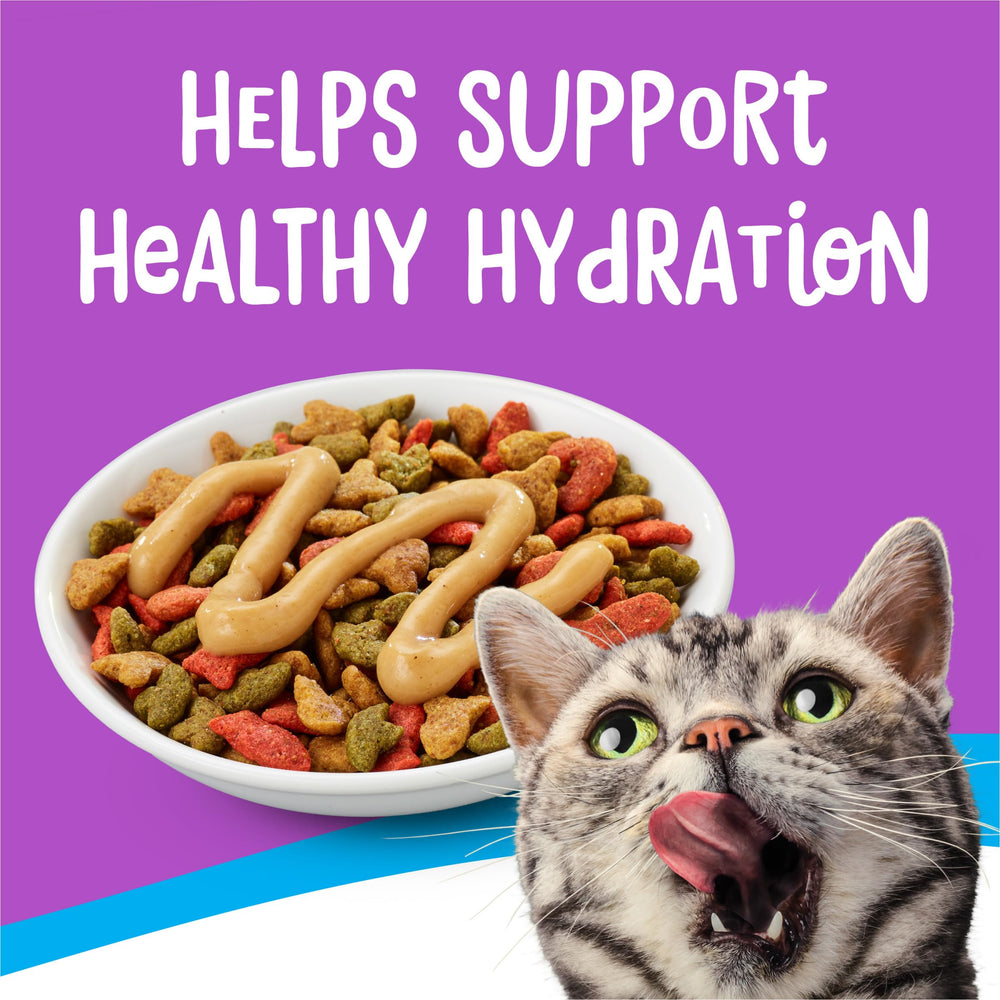 Vrai thon présent dans la purée Friskies Lil' Lickables.