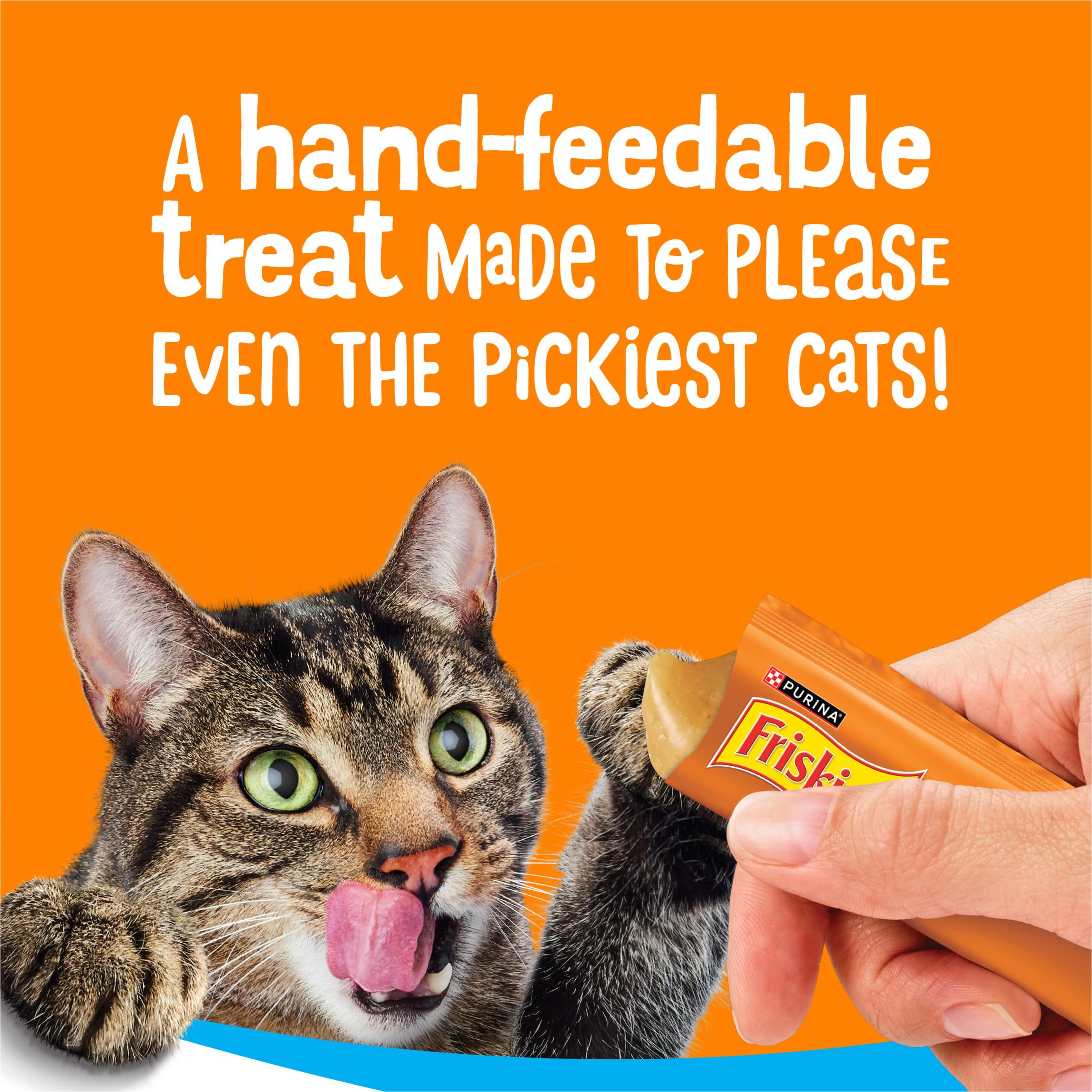 Friandise Lil’ Lickables Friskies tube topping croquettes, rehausse le goût des repas.