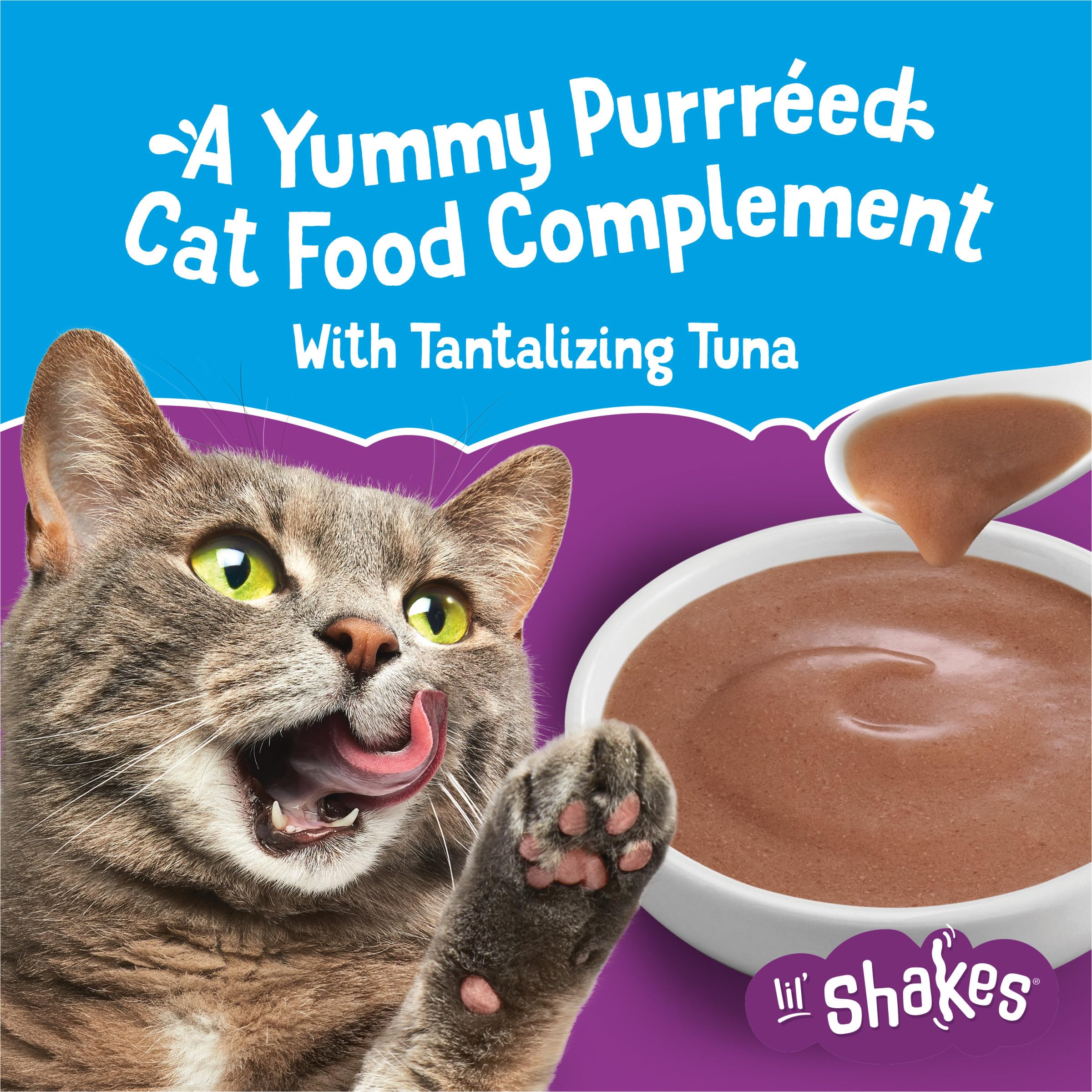 Purina Friskies Lil' Shakes purée chat crèmeuse, topping pratique