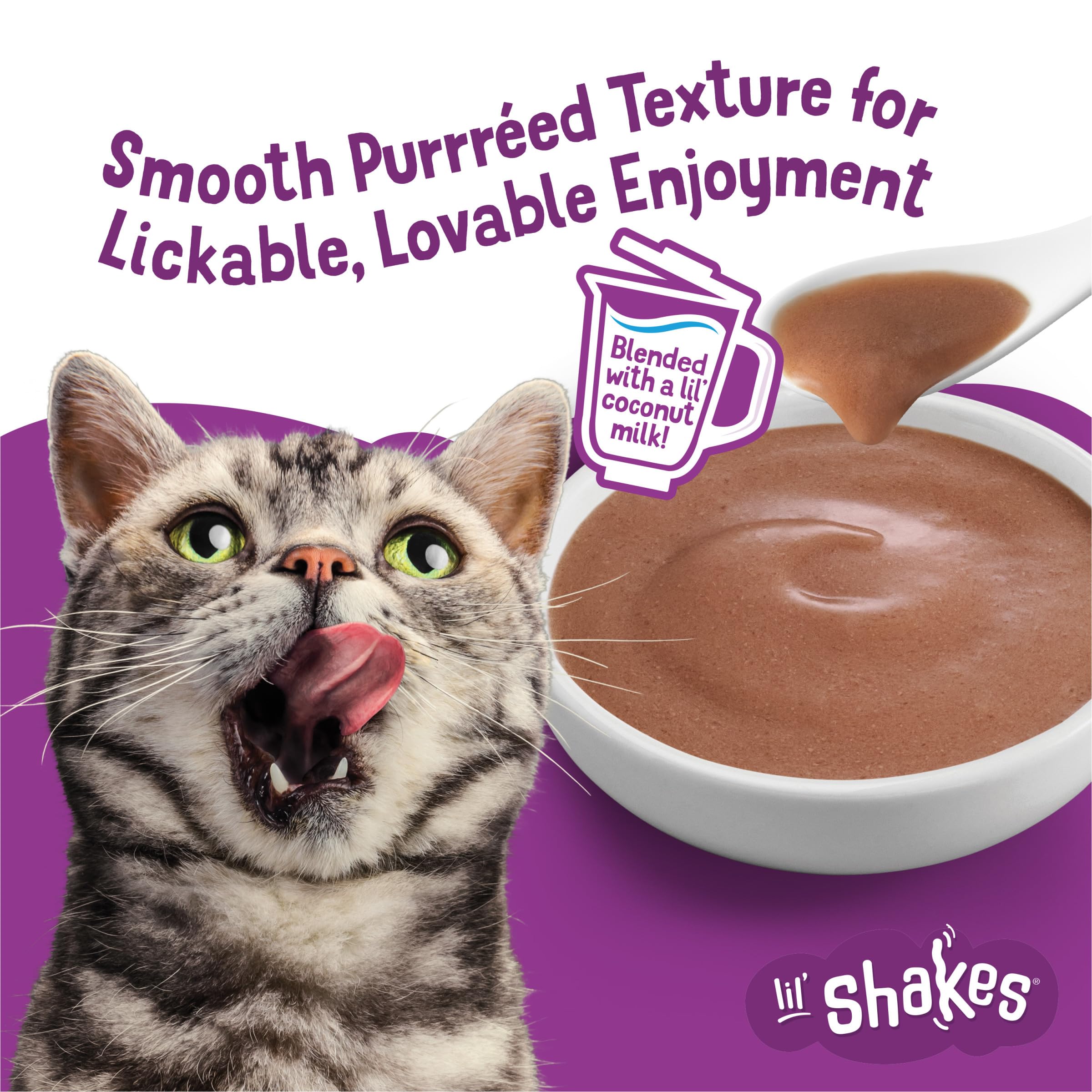 Friskies Lil' Shakes topper chat crème, apporte une saveur agréable