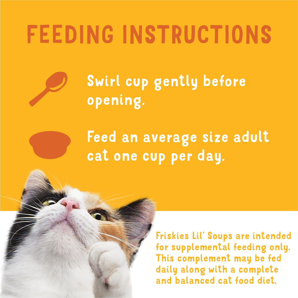 Friskies Lil' Soups arôme intense : parfum séduisant qui stimule l'appétit de votre chat