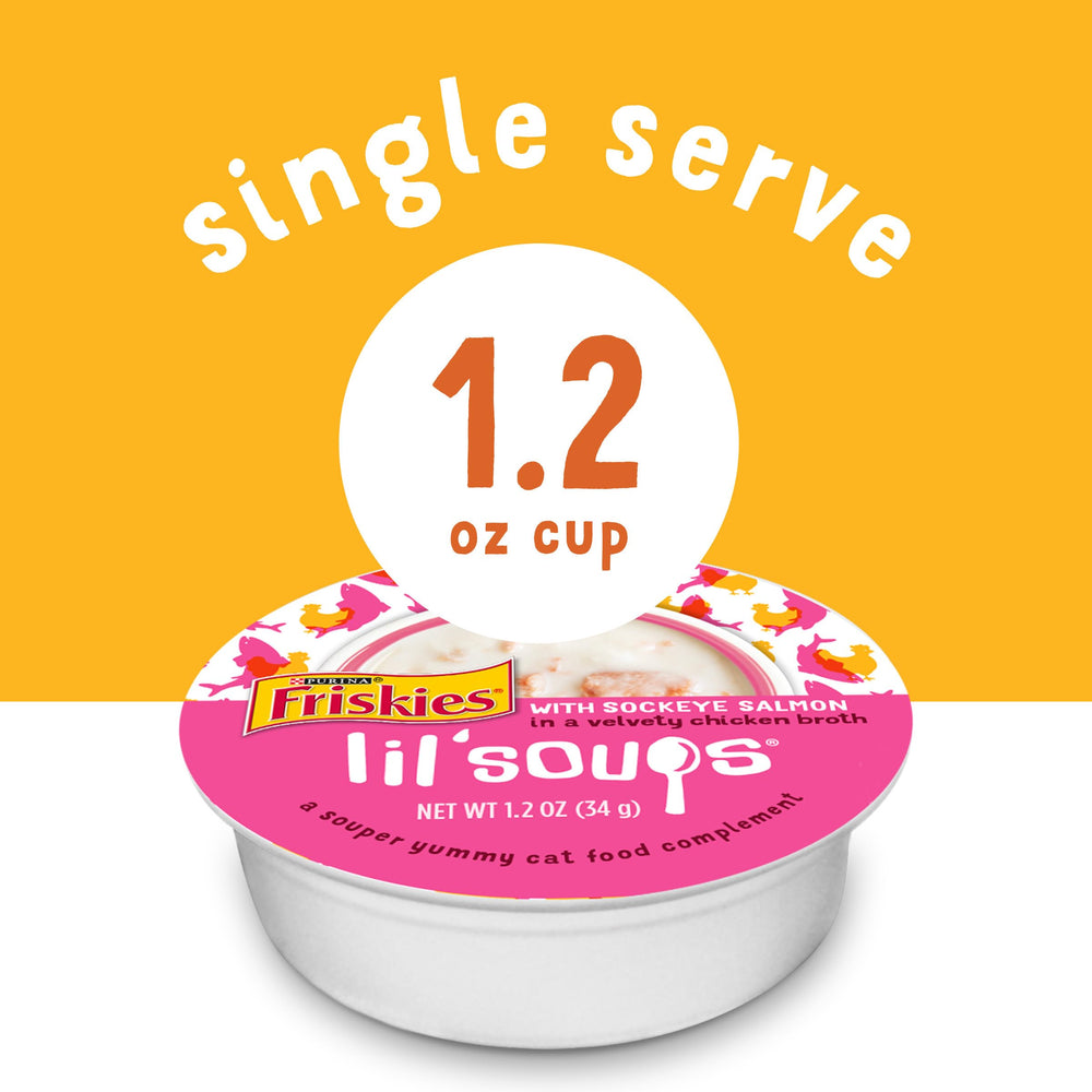 Friskies Lil' Soups bouillon cremeux : bouillon velouté pour enrichir l'hydratation