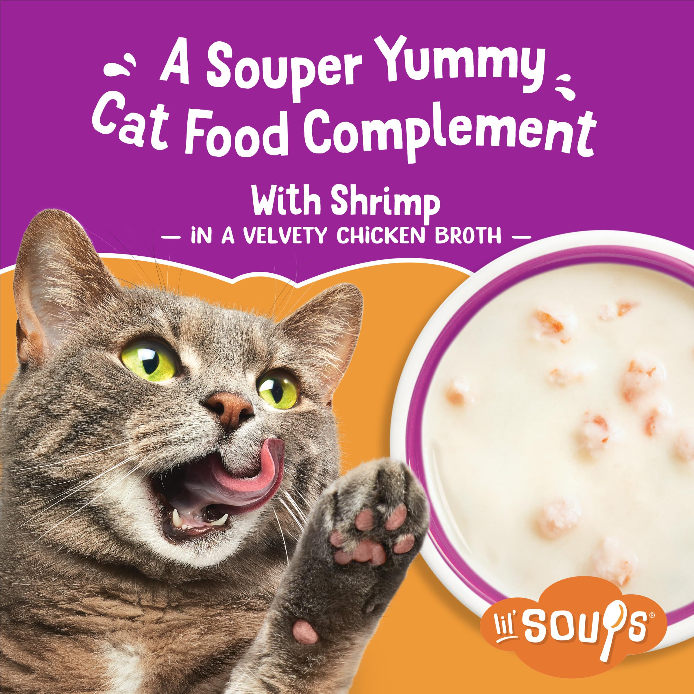 Bouillon velouté Friskies Lil’ Soups apporte humidité et arôme riches