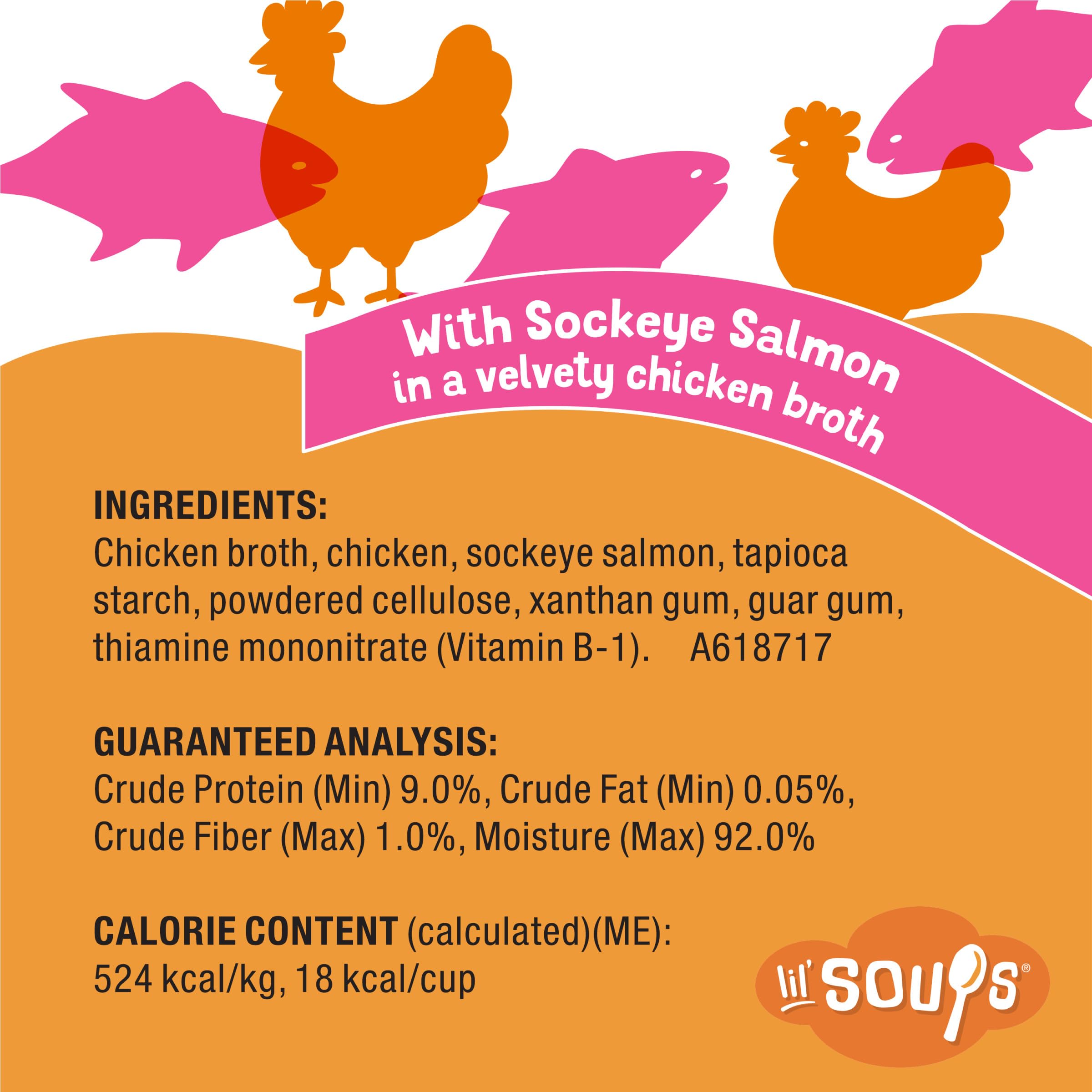 Purina Friskies Lil’ Soups complément quotidien pour chat adulte, goût savoureux.