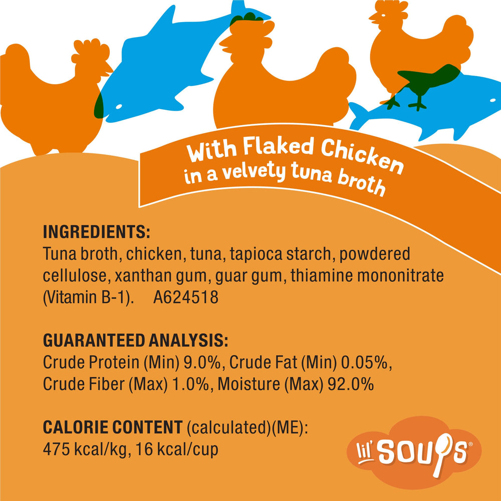 Friskies Lil' Soups: emballage en gobelets individuels, service propre et rapide.