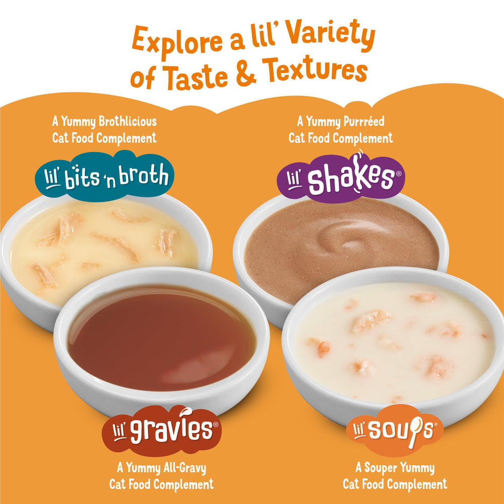 Friskies Lil' Soups: service rapide en gobelets pour partage simple.