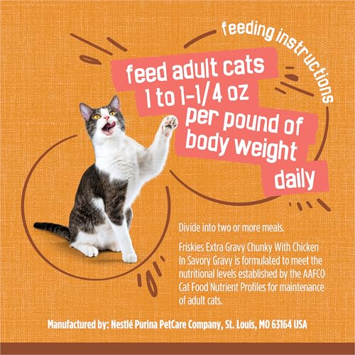Friskies nourriture humide adaptée pour adultes et chatons.