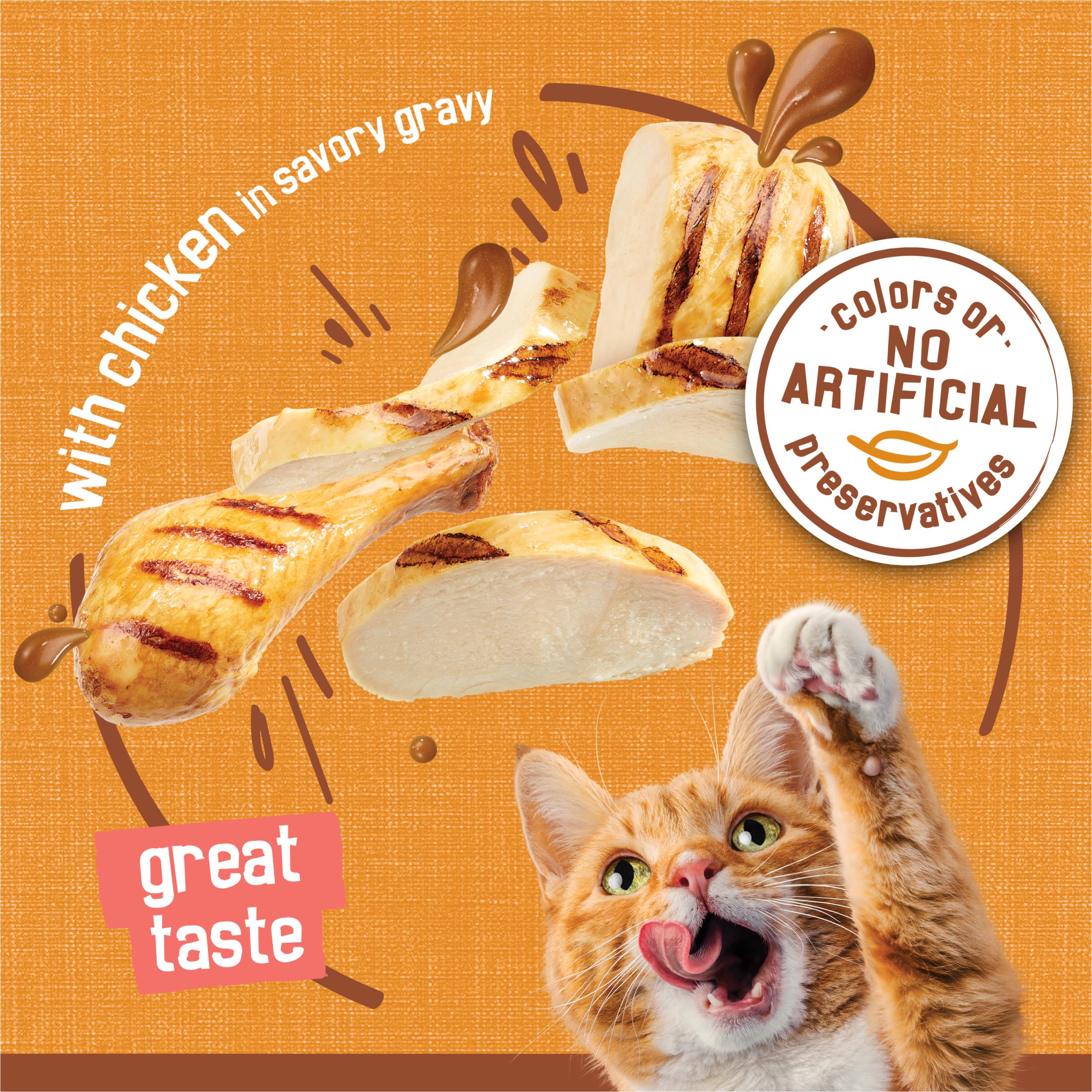 Friskies nutrition complète et équilibrée pour chats adultes et chatons.