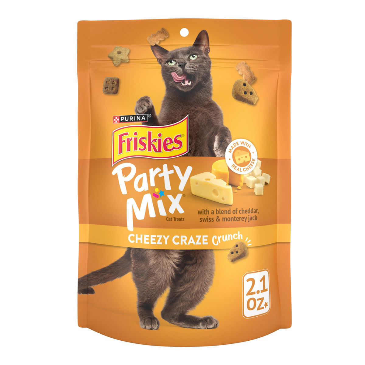 Friskies Party Mix friandise fromage croustillant pour chat