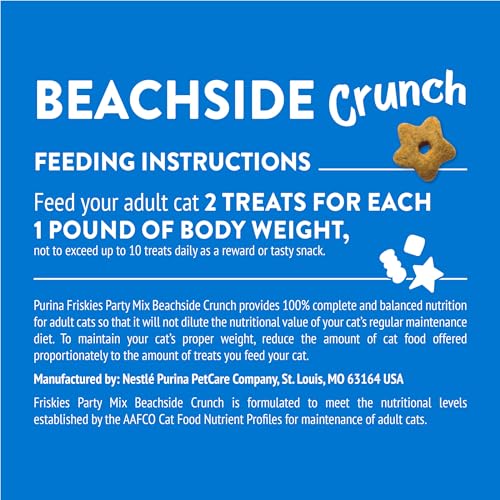 Friskies Party Mix Beachside Crunch lot de 10 sachets pour le rangement.