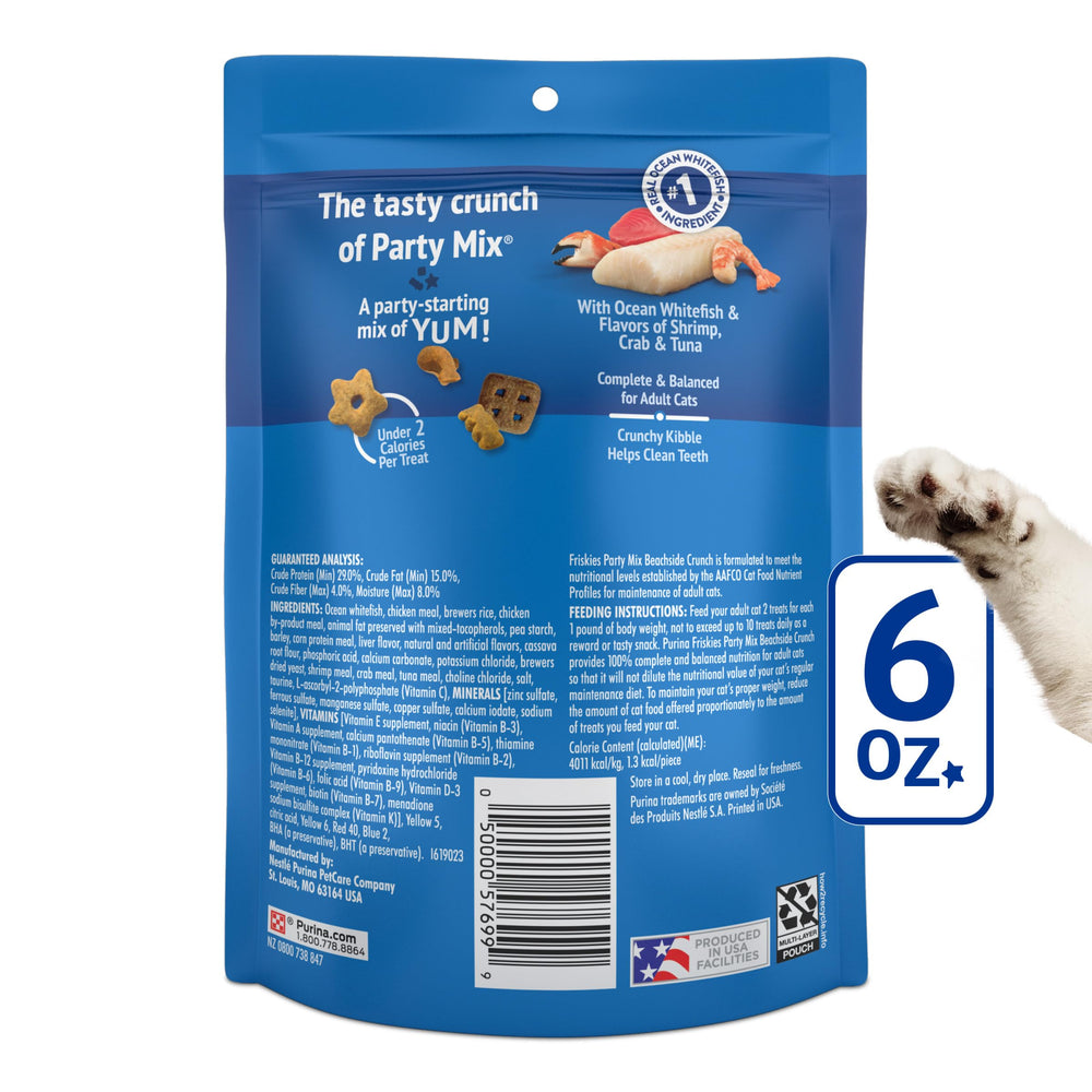 Friandises Friskies Beachside Crunch, petites et faciles à partager entre repas.