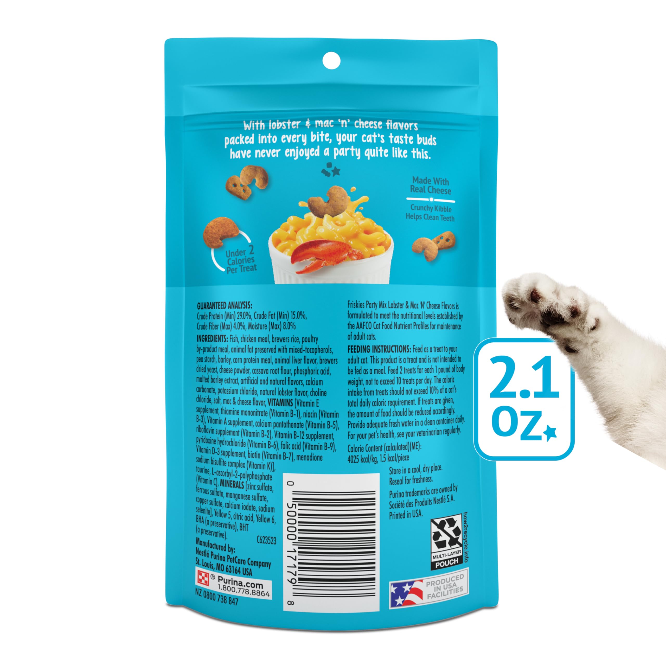 Friskies Party Mix composition-equilibree: équilibre entre croquant et moelleux.