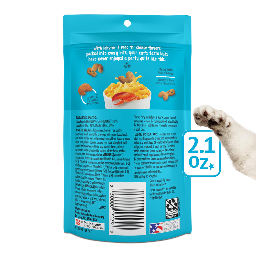 Friskies Party Mix composition-equilibree: équilibre entre croquant et moelleux.