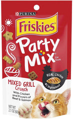 Friskies Party Mix Grill emballage attrayant prêt à l'ouverture, friandises pour chat