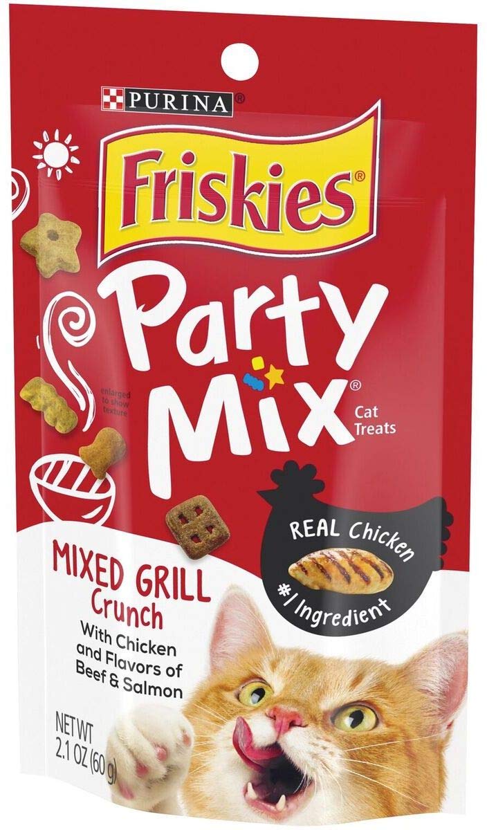 Croquants au poulet Friskies Party Mix Grill pour chat gourmand