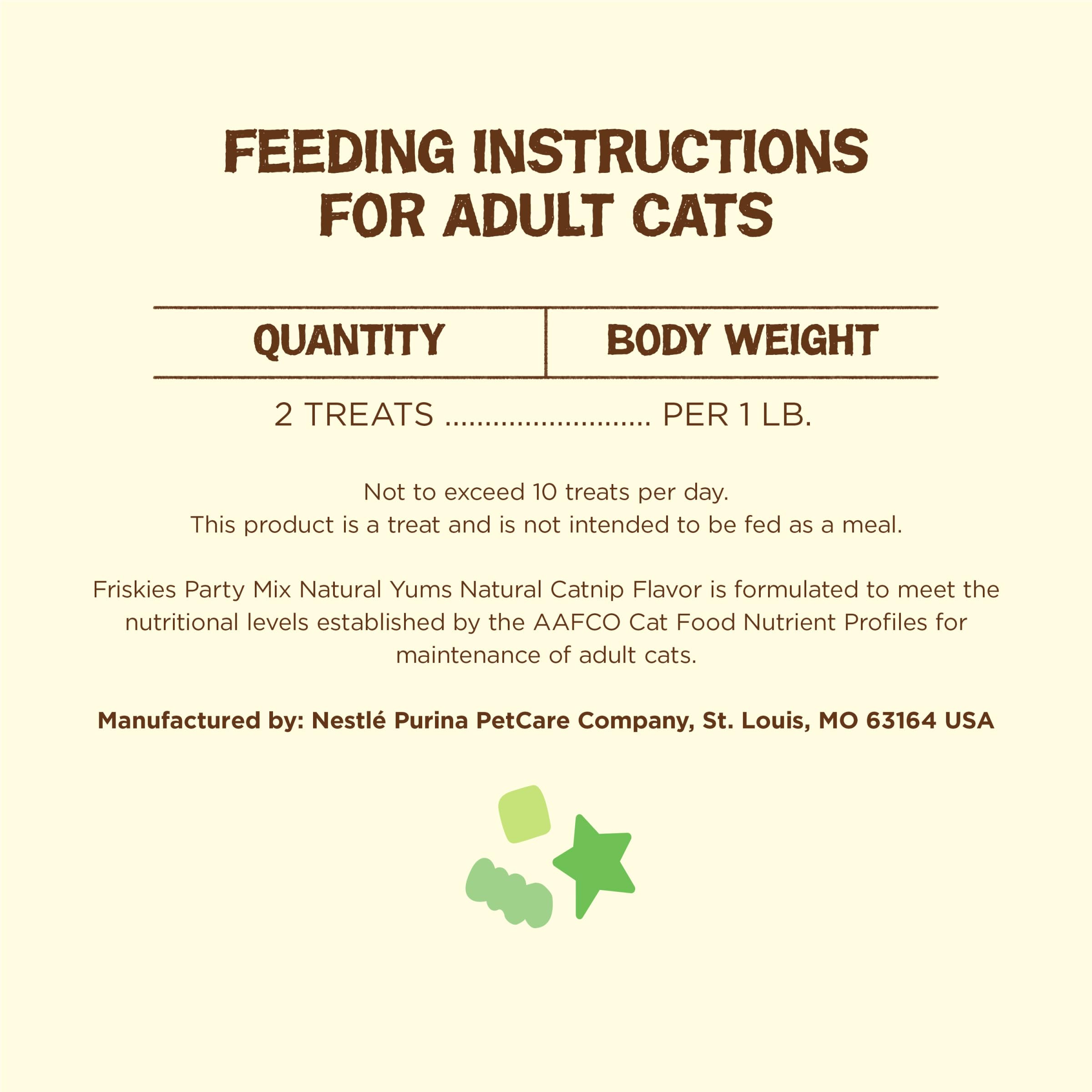 Friskies Party Mix Natural Yums, fabriqué aux États‑Unis dans des installations de qualité.
